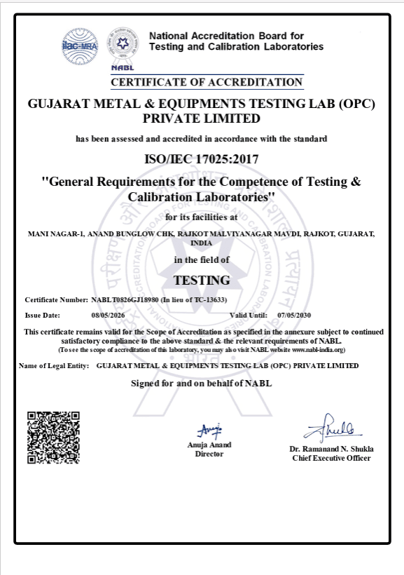 Certificate of Accreditation